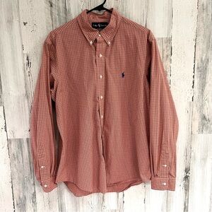 Ralph Lauren Custom Fit Men’s Button Down Shirt Size Large 100% Cotton